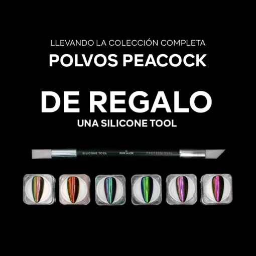 Colección Completa Peacock Pigment + Silicone Tool